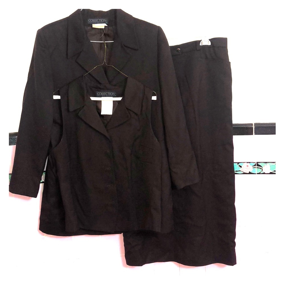 3 piece brown wool suit.